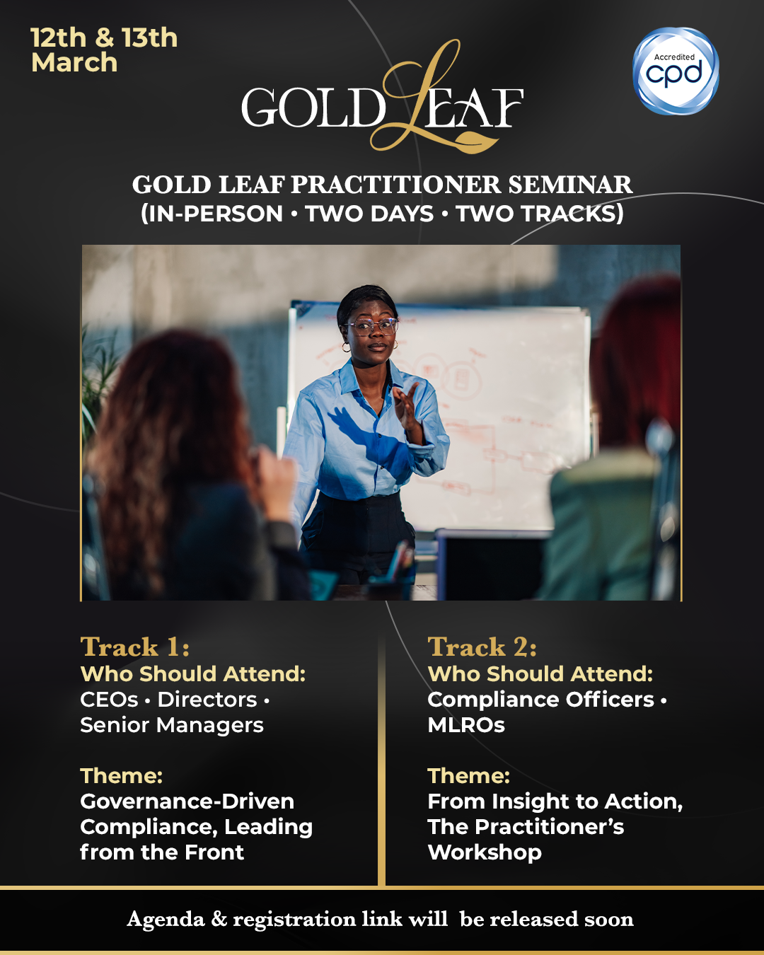 Save the Date for Gold Leaf Consulting’s Compliance Practitioner Seminar in the BVI, March 12-13, 2026.