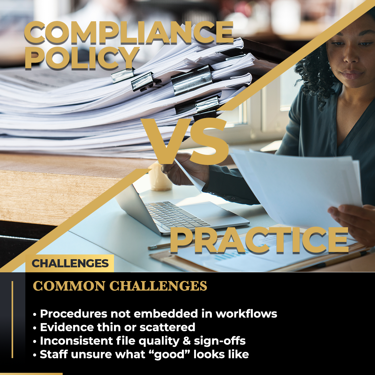 Post-1_1-Gold-Leaf--Services-&-capability--Inspection-Readiness-Assistance,-How-We-Prepare-You-for-SuccessArtboard-2 A professional compliance carousel for Gold Leaf Consulting explaining how to prepare for BVI regulatory inspections.
