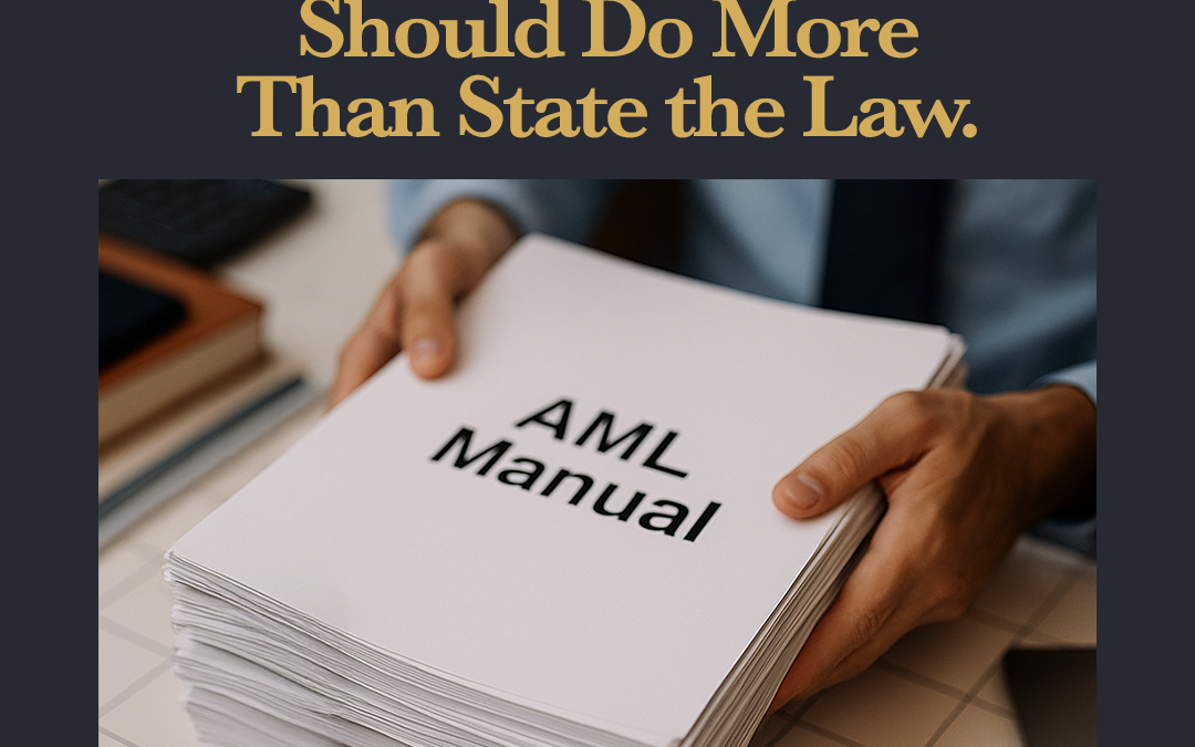 Is Your BVI AML Manual a Legal Textbook or a Working Tool?